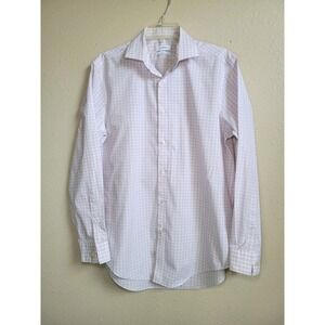 Calvin Klein Shirt Slim Fit Button Front Plaid Checks Performance Men